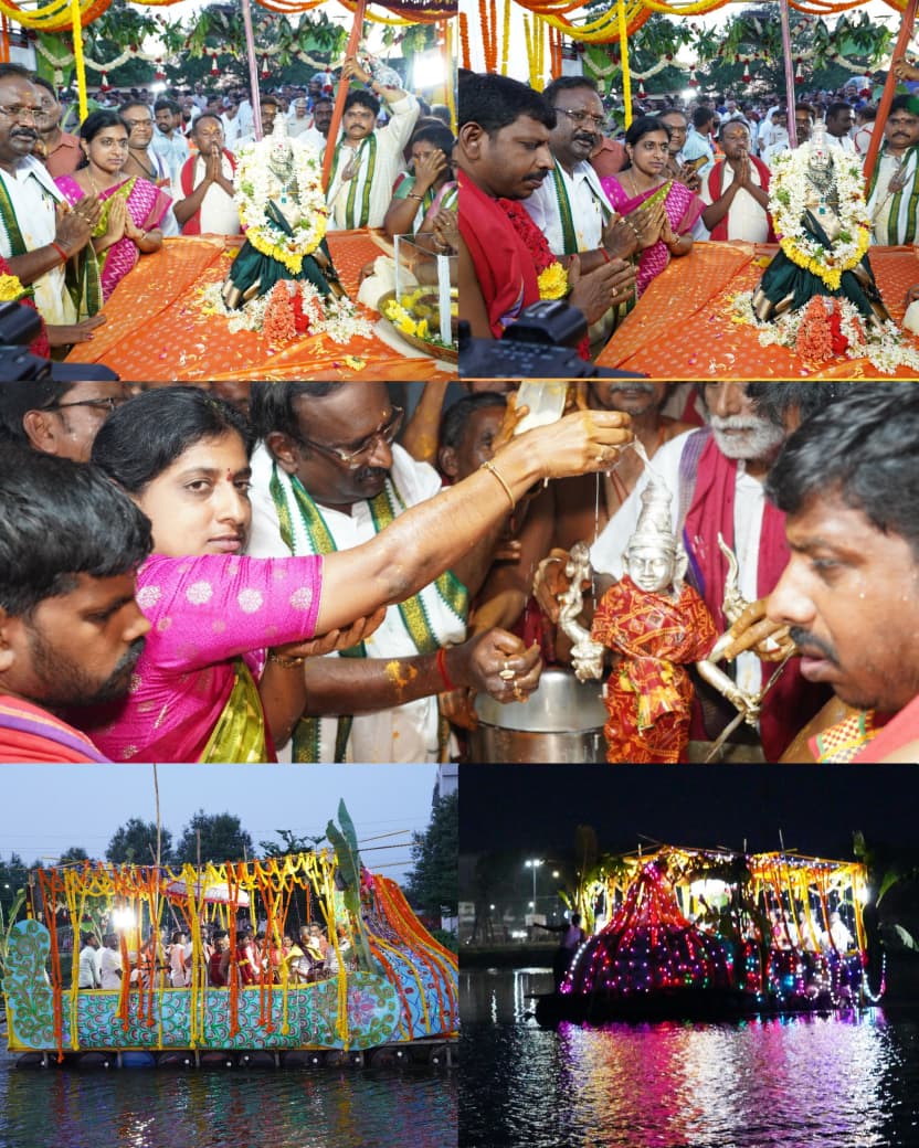 కనుల పండువగా పైడిమాంబ తెప్పోత్సవం