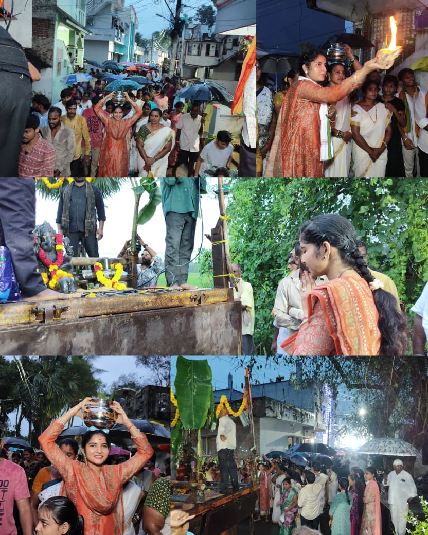 శ్రీ శ్రీ శ్రీ అభయ గణపతి ప్రతిష్టాపన ఊరేగింపు మహోత్సవంలో మన సిరమ్మ