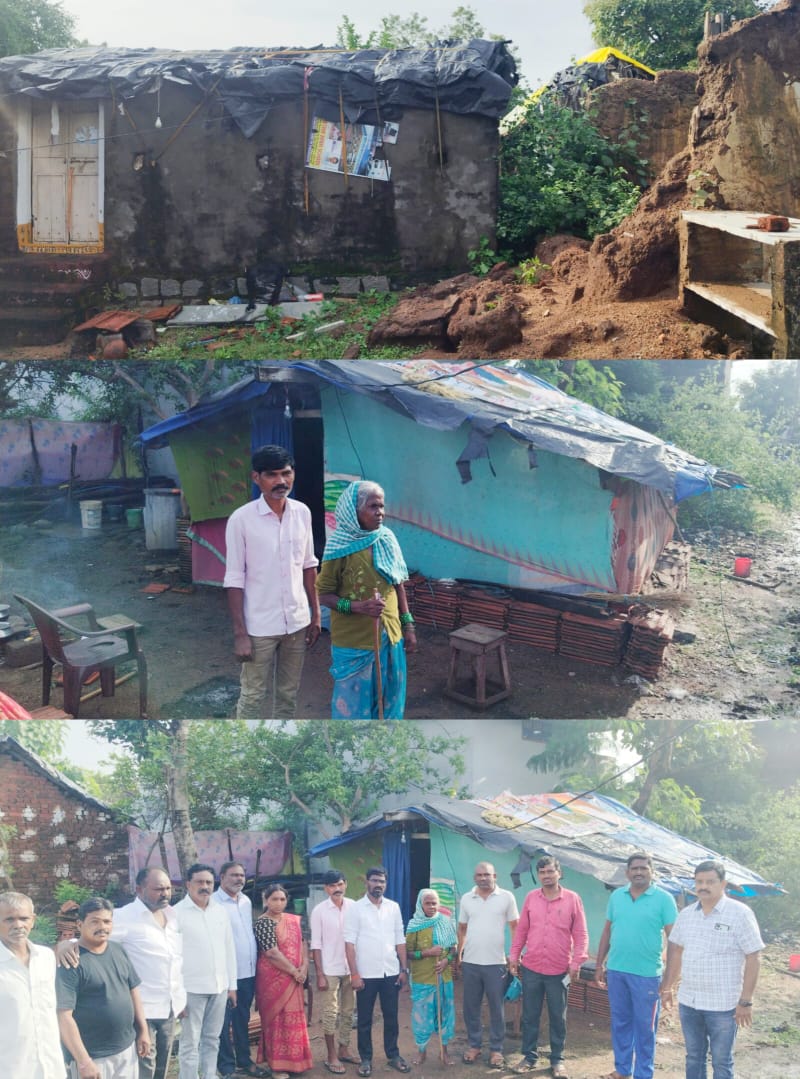 మొంథ తుఫాన్ వలన ప్రజలు అప్రమత్తంగా ఉండాలని తెలిపిన కాంగ్రెస్ నాయకులు