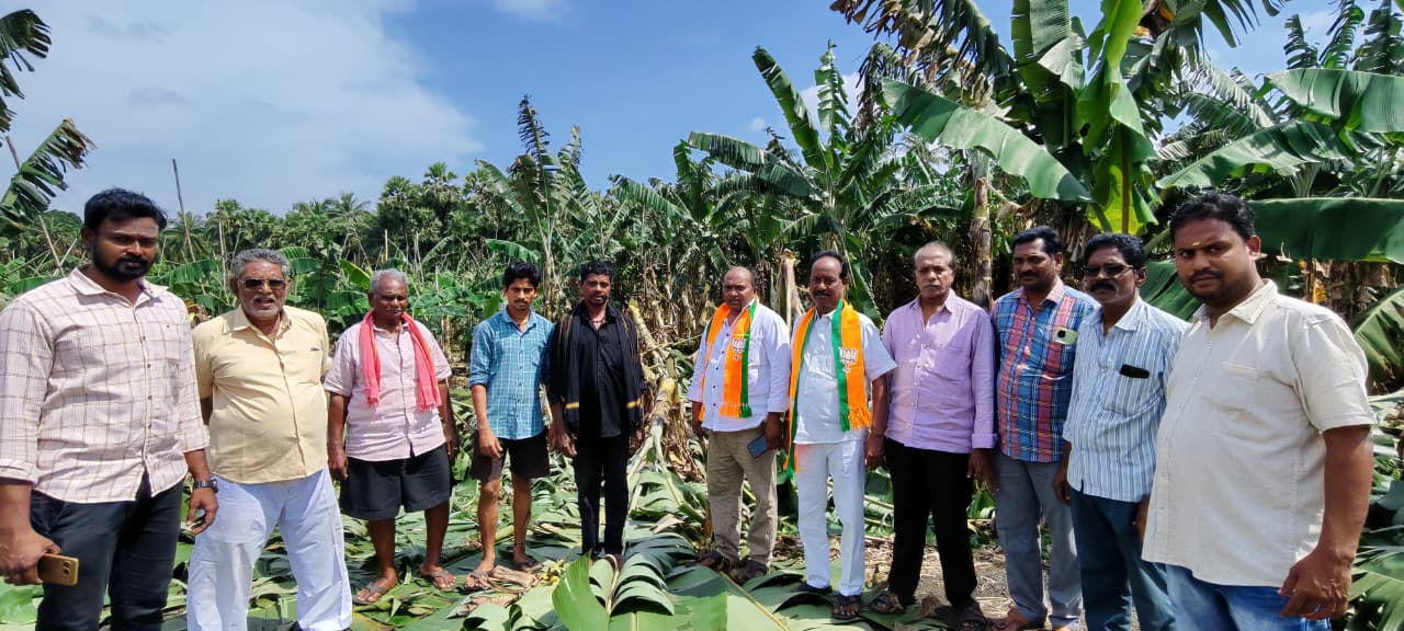 రైతులు ను ఎన్డీఏ కూటమి ప్రభుత్వం ఆధుకుంటుంది బిజెపి సత్యనందం
