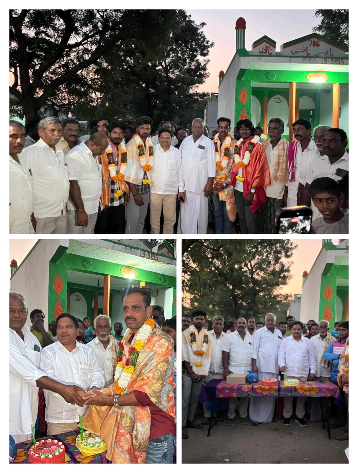 సంకాపురం రాముడు  ఆధ్వర్యంలో పల్లెటూరు కుర్రాలకు ఘన సన్మానం