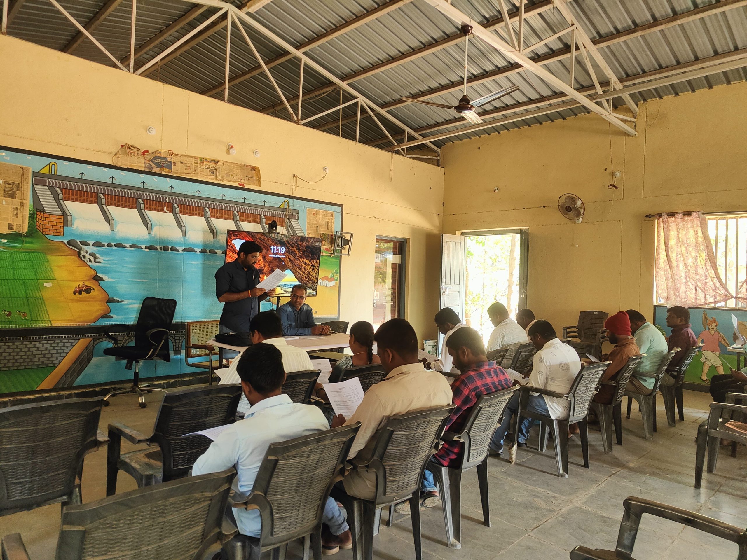 సూక్ష్మ నీటిపారుదల గణన మరియు నీటి వనరుల గణన నమోదుపై శిక్షణమద్నూర్