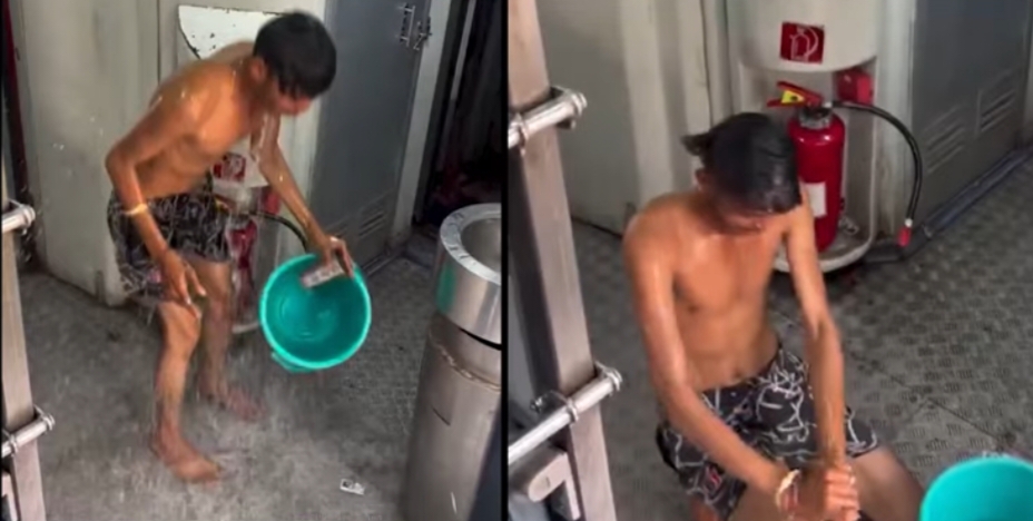 ఏంట్రా ఈ దరిద్రం.. ఆది రైలు అనుకున్నావా లేక నీ ఇల్లు అనుకున్నావా..? (వీడియో చూడండి)