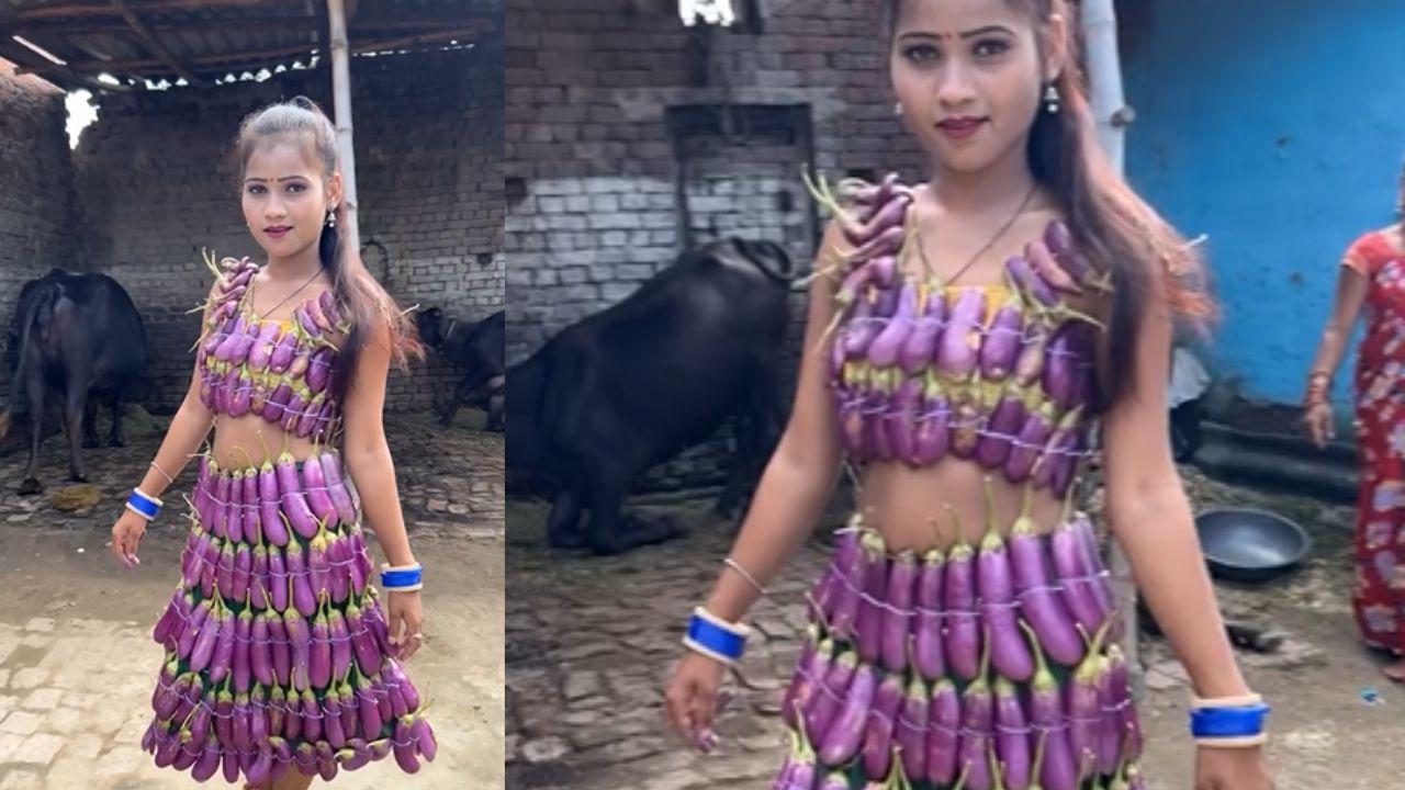 వంకాయలను ఇలా కూడా వాడొచ్చా..! వీడియో లైకుల కోసం చిల్లర వేషాలు వేస్తున్న అమ్మాయిలు (వీడియో చూడండి)