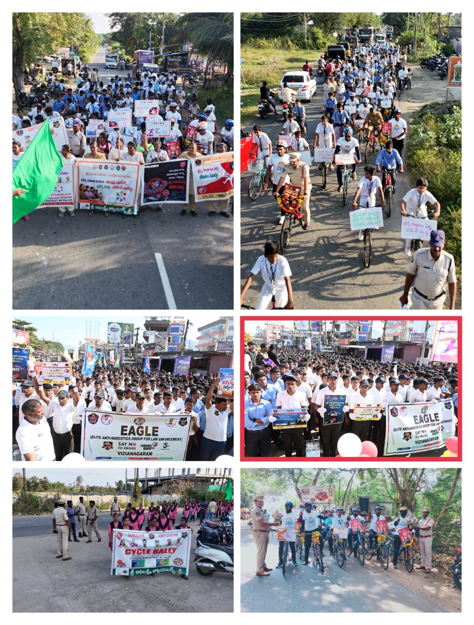 అభ్యుదయం సైకిల్ యాత్ర – (పాయకరావుపేట నుండి ఇచ్చాపురం వరకు) “మాదకద్రవ్యాలు వద్దు (“మాదకద్రవ్యాలు వద్దు”) – గంజాయి అక్రమ రవాణాను నిరోధిద్దాం”