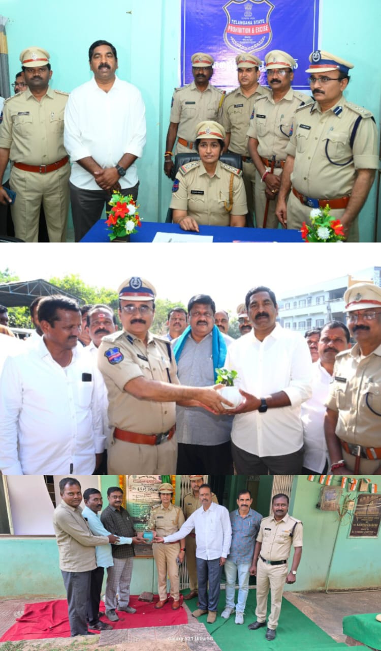 నూతనంగా ప్రొహిబిషన్ అండ్ ఎక్సైజ్ స్టేషన్ ప్రారంభించన ఎమ్మెల్యే నాగరాజు