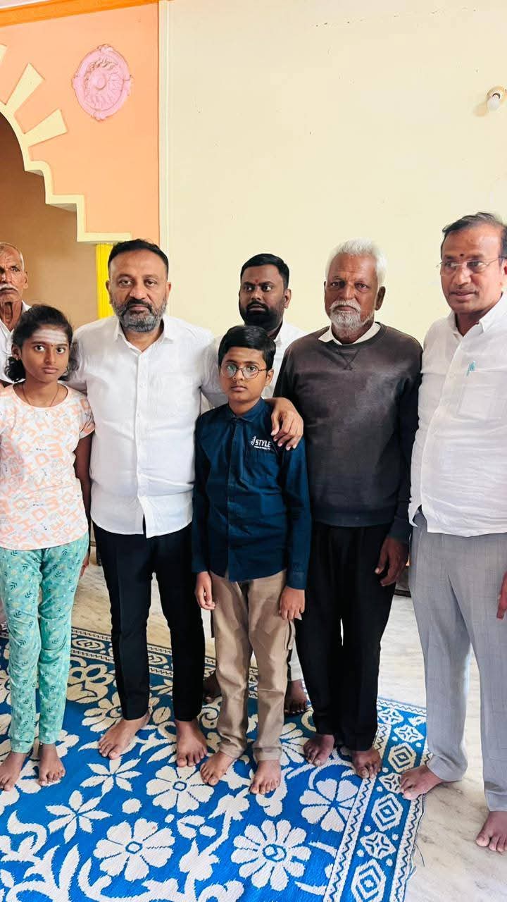 ప్రకాష్ పటేల్ కుటుంబాన్ని పరామర్శించిన ఎమ్మెల్యే…..