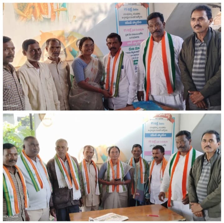 ఉషగాం సర్పంచ్, ఉపసర్పంచ్ కాంగ్రెస్‌లో చేరిక