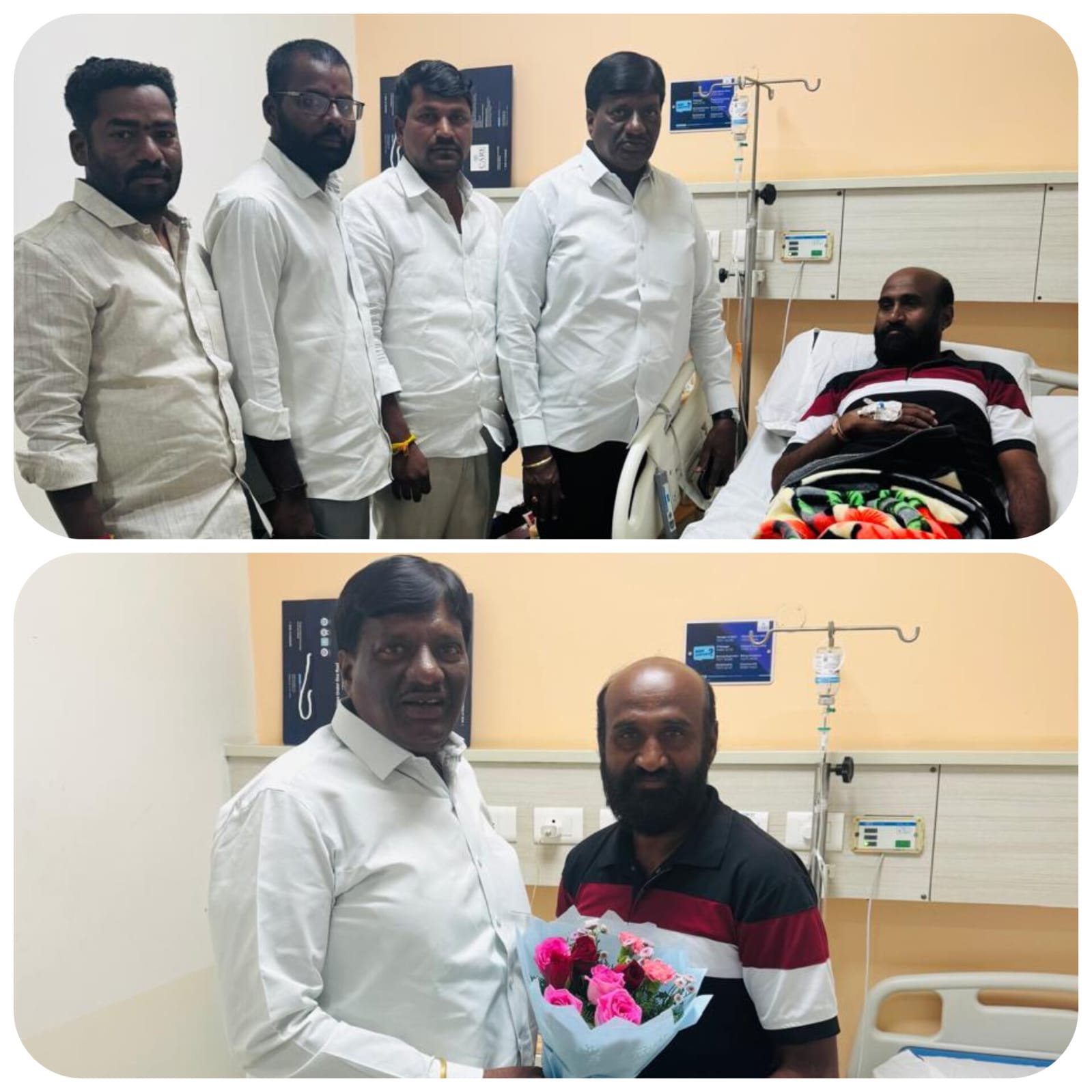 సర్పంచిగా గెలిచినా బీఆరెస్ అభ్యర్థి నీ పరామర్శించిన మాజీ ఎమ్మెల్యే కొప్పుల మహేష్ రెడ్డి.