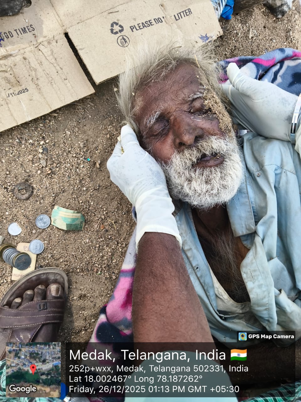 గుర్తు తెలియని వృద్ధుడు మృతి