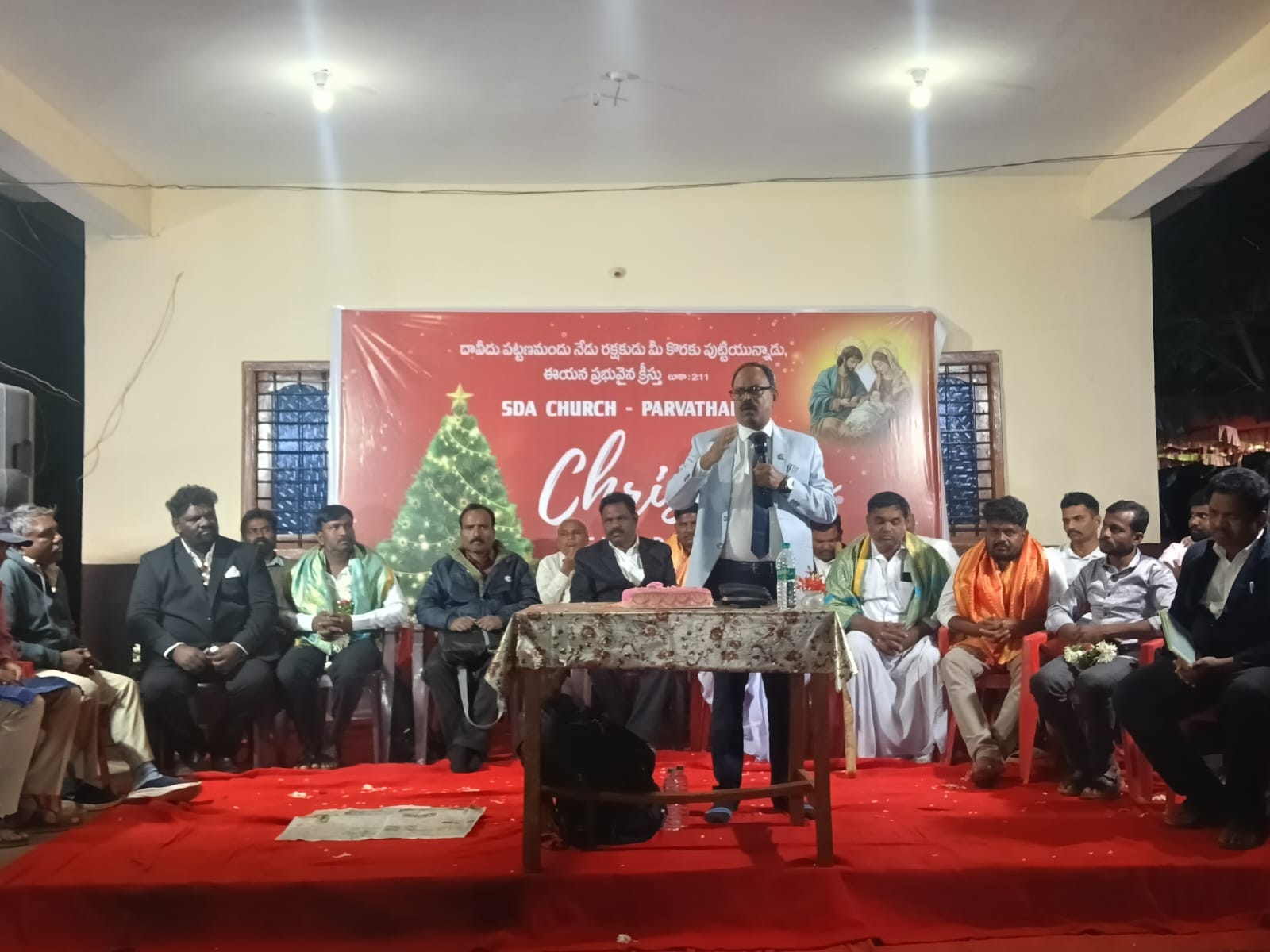 సంగారెడ్డి జిల్లా జహీరాబాద్ నియోజకవర్గం మొగుడంపల్లి మండల్ పర్వతాపూర్ గ్రామంలో .SDA. చర్చ్ స్పెషల్ క్రిస్టమస్ సెలబ్రేషన్