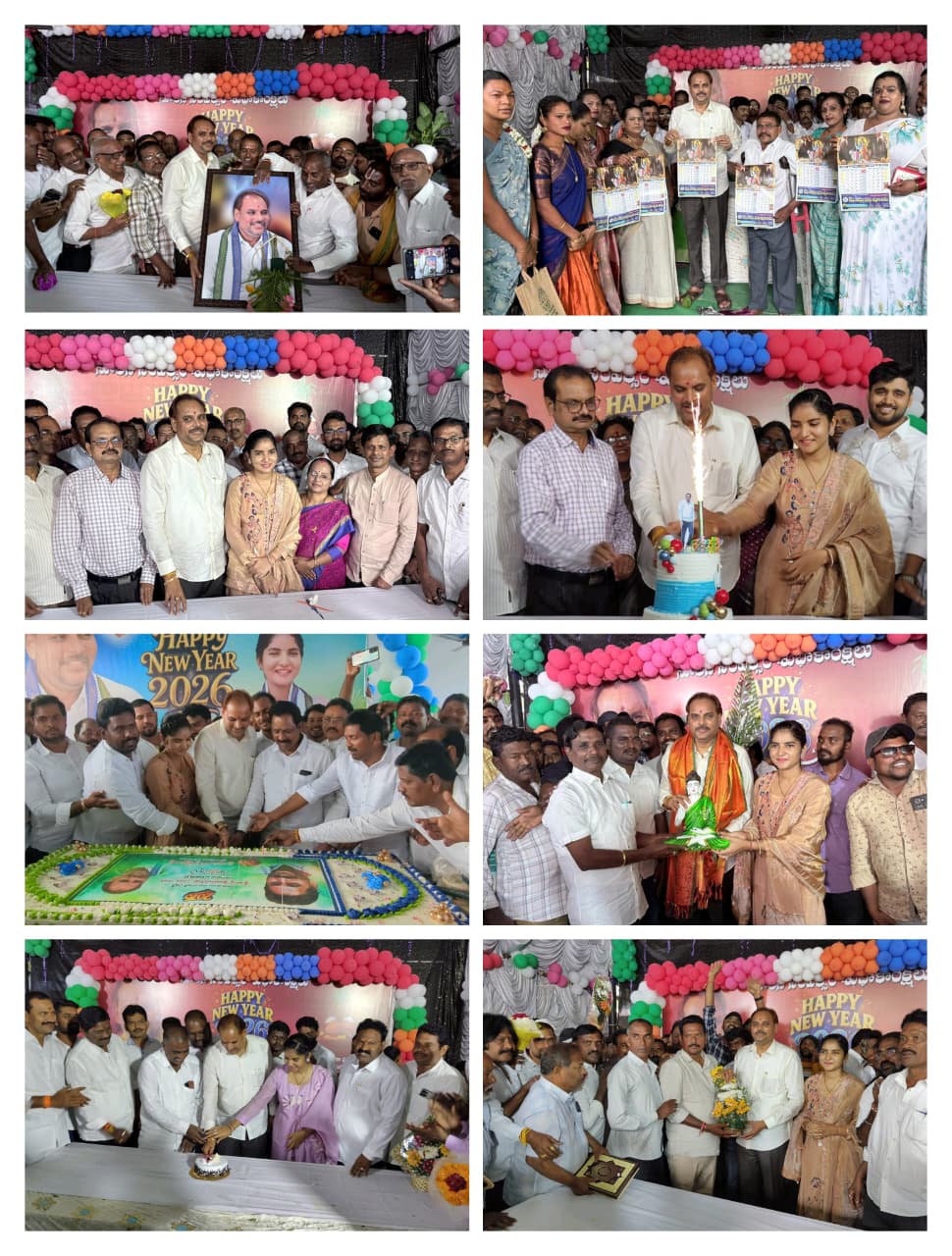 జడ్పీ కార్యాలయంలో మిన్నంటిన నూతన సంవత్సర వేడుకలు: అభిమానుల కోలాహలం మధ్య మజ్జి శ్రీనివాసరావు సంబరాలు