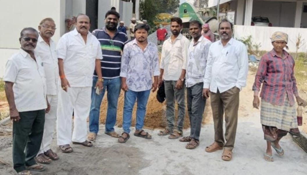 గొల్ల వీధిలో 50 లక్షల తో సిసి రోడ్లు కాలువ -మాదంశెట్టి నీలబాబు