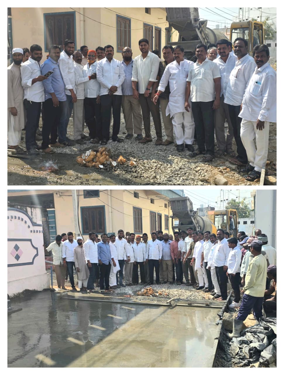 ఎమ్మెల్యే డా. టి. రామ్మోహన్ రెడ్డి నిధులతో ఖాన్ కాలనీలో CC రోడ్ నిర్మాణ పనులు ప్రారంభం.