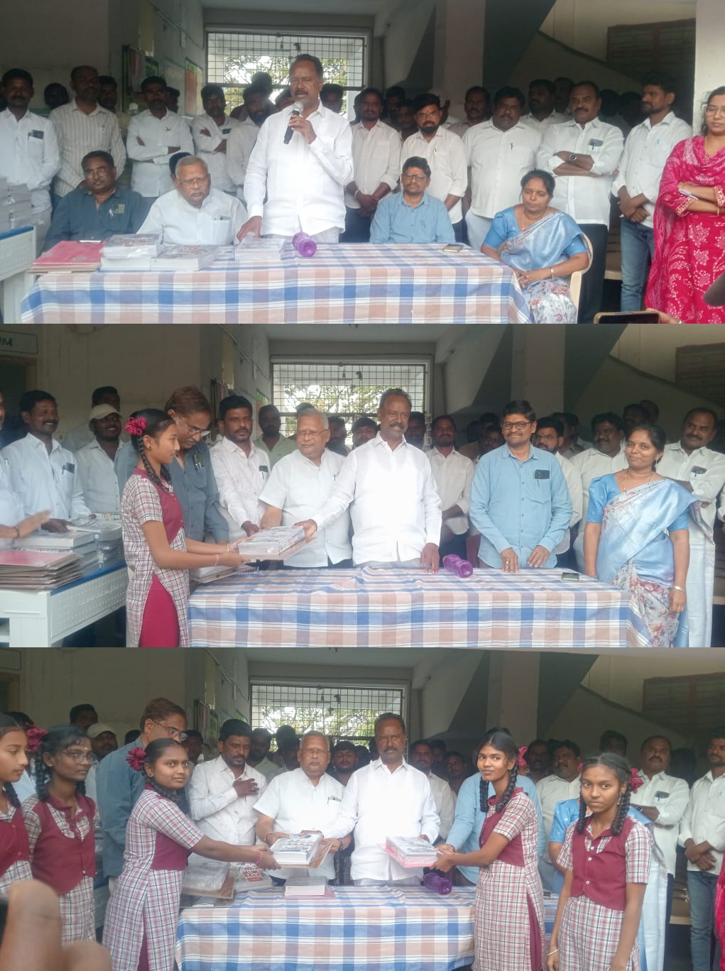 …ఆల్ ఇన్ వన్ బుక్స్ బహుకరించిన మాజీ ఎంపీపీ చంద్ర ప్రకాష్