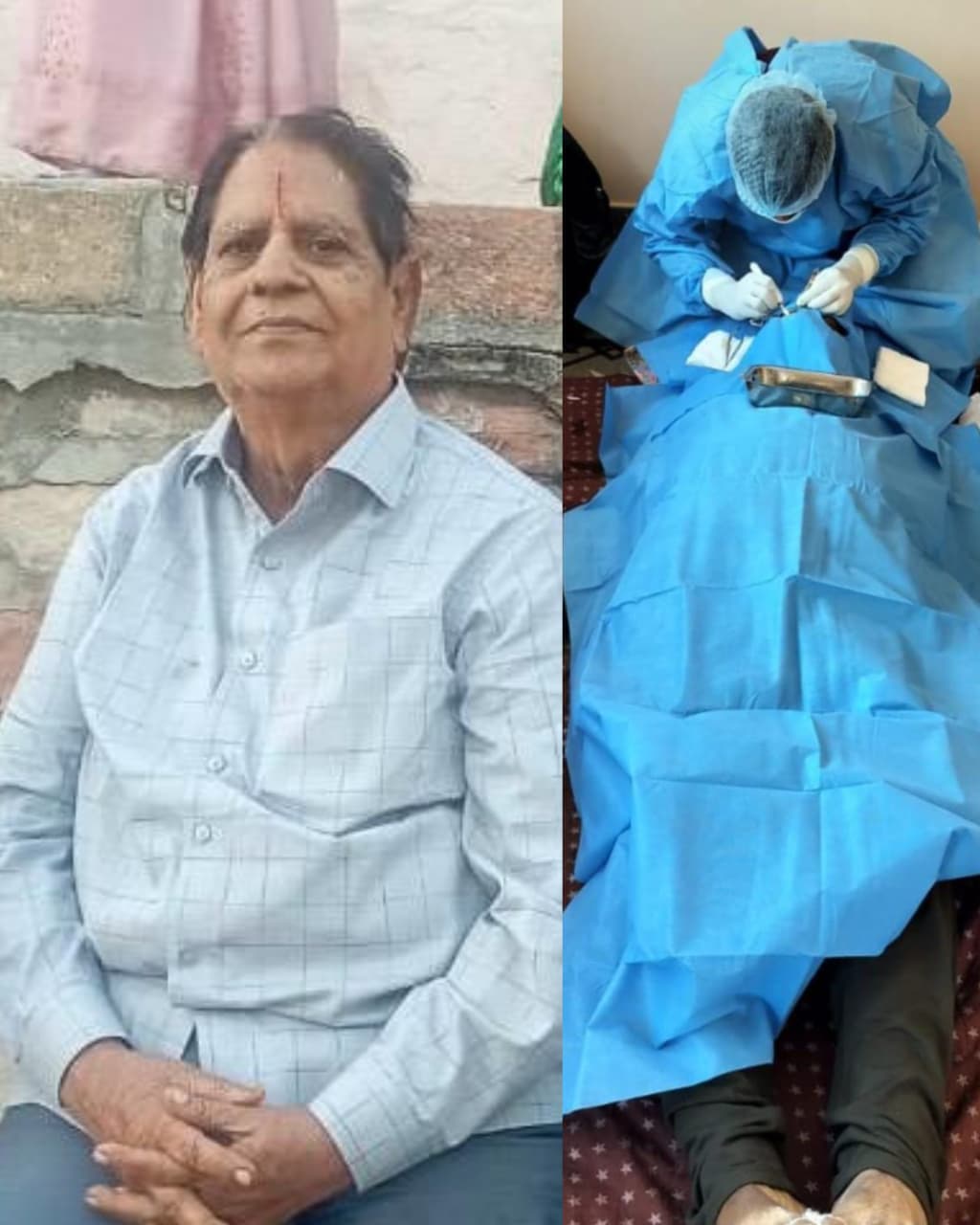 మరణంలోనూ మరొకరికి చూపునిచ్చిన ఓం ప్రకాష్ ముంద