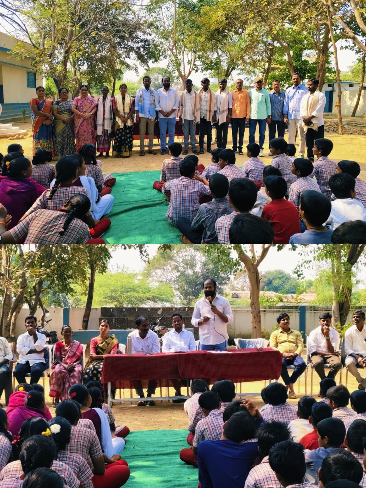 సోమక్కపేట్ నూతన పాలక మండలిని సన్మానించిన మండల విద్యాధికారి శ్రీ పి విట్టల్