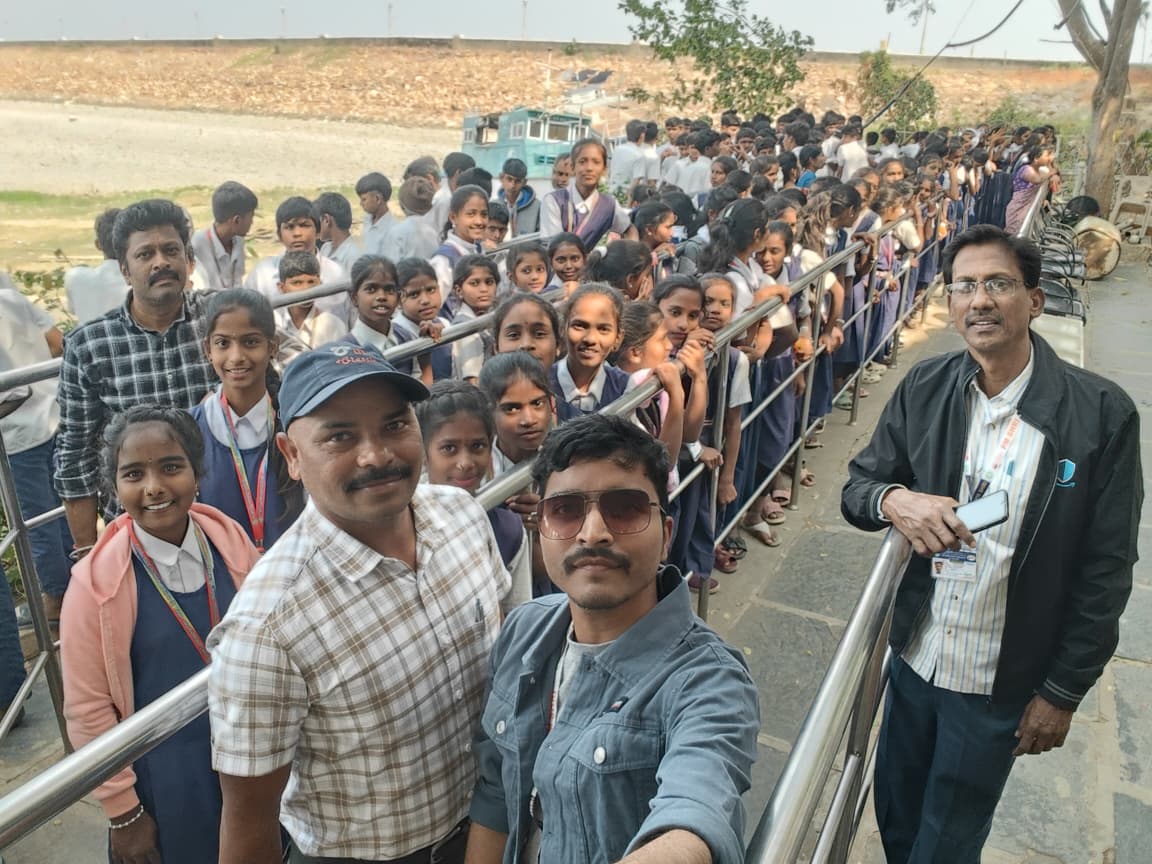 నాగార్జునకొండ మ్యూజియం సందర్శించిన విద్యార్థులు