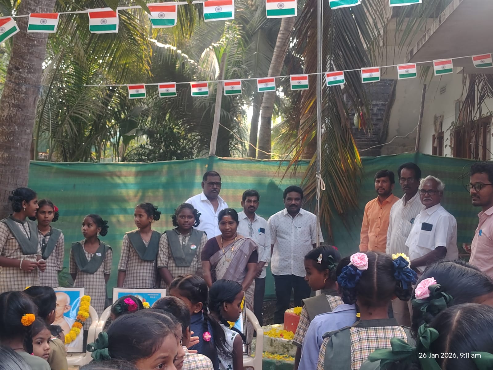 ఘనంగా గణతంత్ర దినోత్సవ వేడుకలు – జాతీయ జెండాను ఆవిష్కరించిన * దొమ్మేటి పల్లవి వెంకటరావు