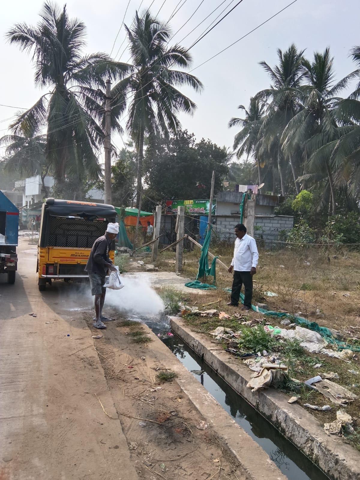 బ్రహ్మన్న చెరువు గ్రామంలో సర్పంచ్ సుధాకర్ ఆదేశాల తో పారిశుద్ధ్య చర్యలు