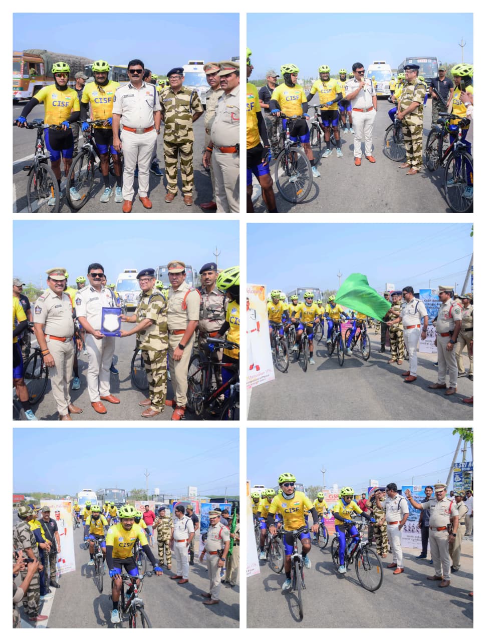 దేశ రక్షణే ధ్యేయం: విజయనగరం జిల్లాలో ‘వందేమాతరం కోస్టల్ సైక్లథాన్’కు ఎస్పీ దామోదర్ ఘన స్వాగతం