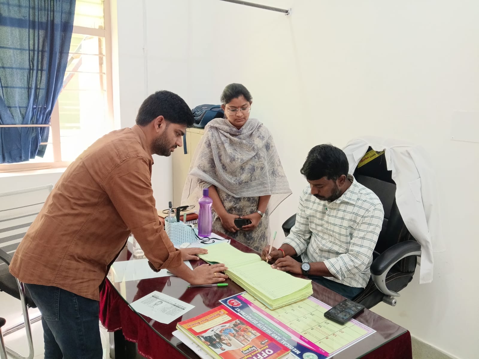 జగ్గసాగర్ ప్రాథమిక ఆరోగ్య కేంద్రం తనిఖీ చేసిన జిల్లా NCD ప్రోగ్రామ్ అధికారి డా. రాజేందర్ రెడ్డి