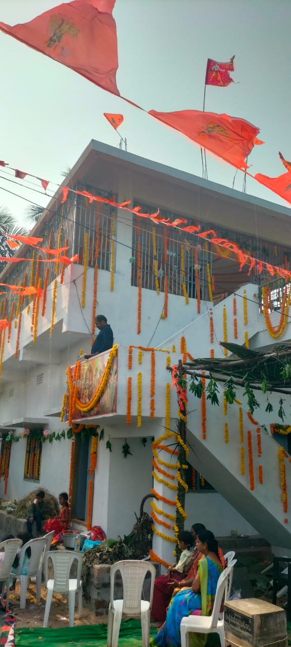 ముమ్మిడివరంలో నూతన ఆలయ ప్రతిష్టా మహోత్సవం.