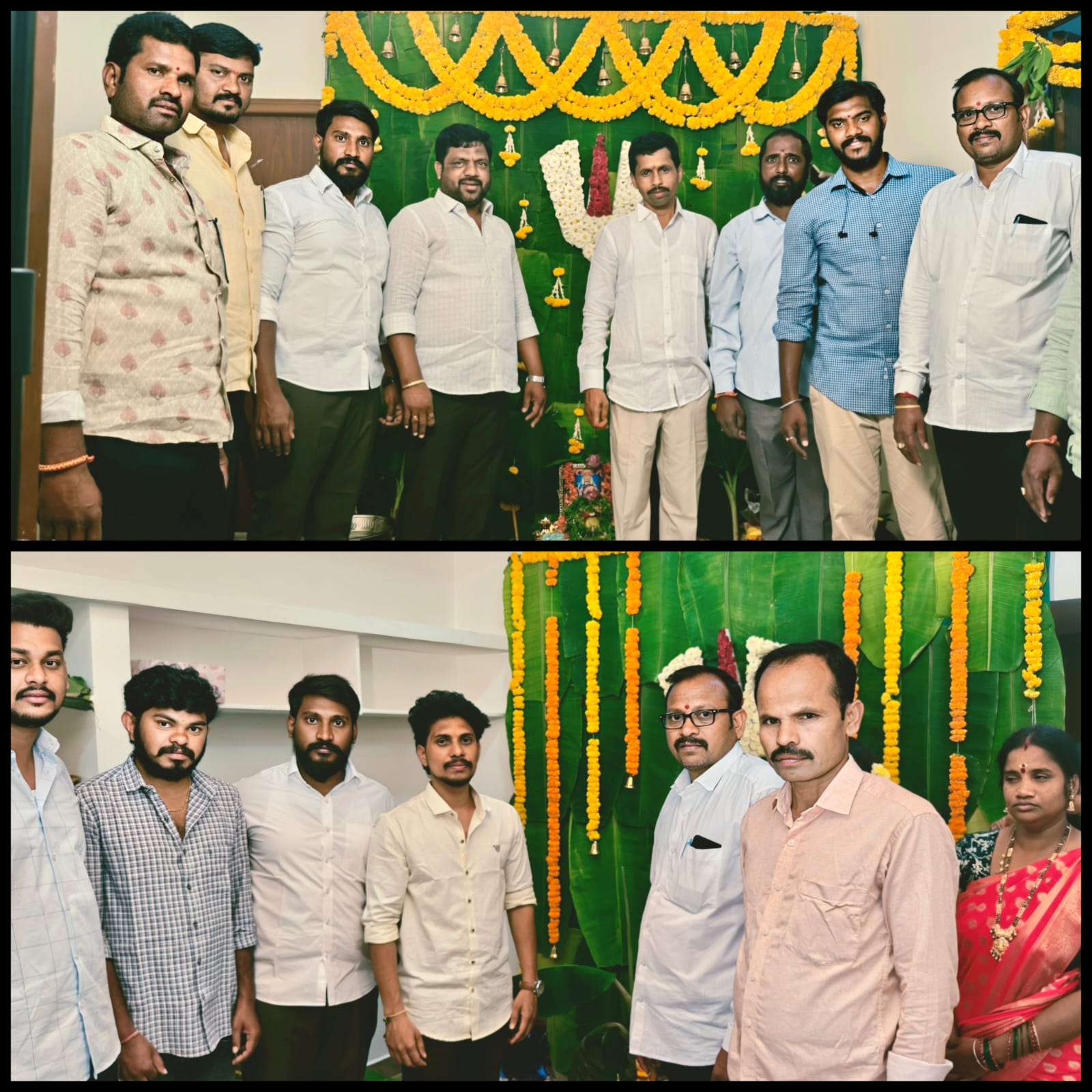 నూతన గృహ ప్రవేశ వేడుకల్లో పాల్గొన్న హనుమాన్ నగర్ కమిటీ సభ్యులు