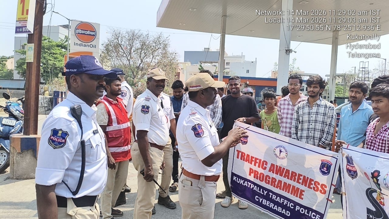 జాతీయ రహదారి వారోత్సవాల సందర్భంగా ట్రాఫిక్ అవగాహన కార్యక్రమం