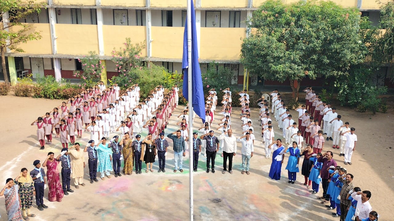 తెలంగాణ ఆదర్శ పాఠశాలలో స్కౌట్ అండ్ గైడ్స్ పథక అవిష్కరణ.