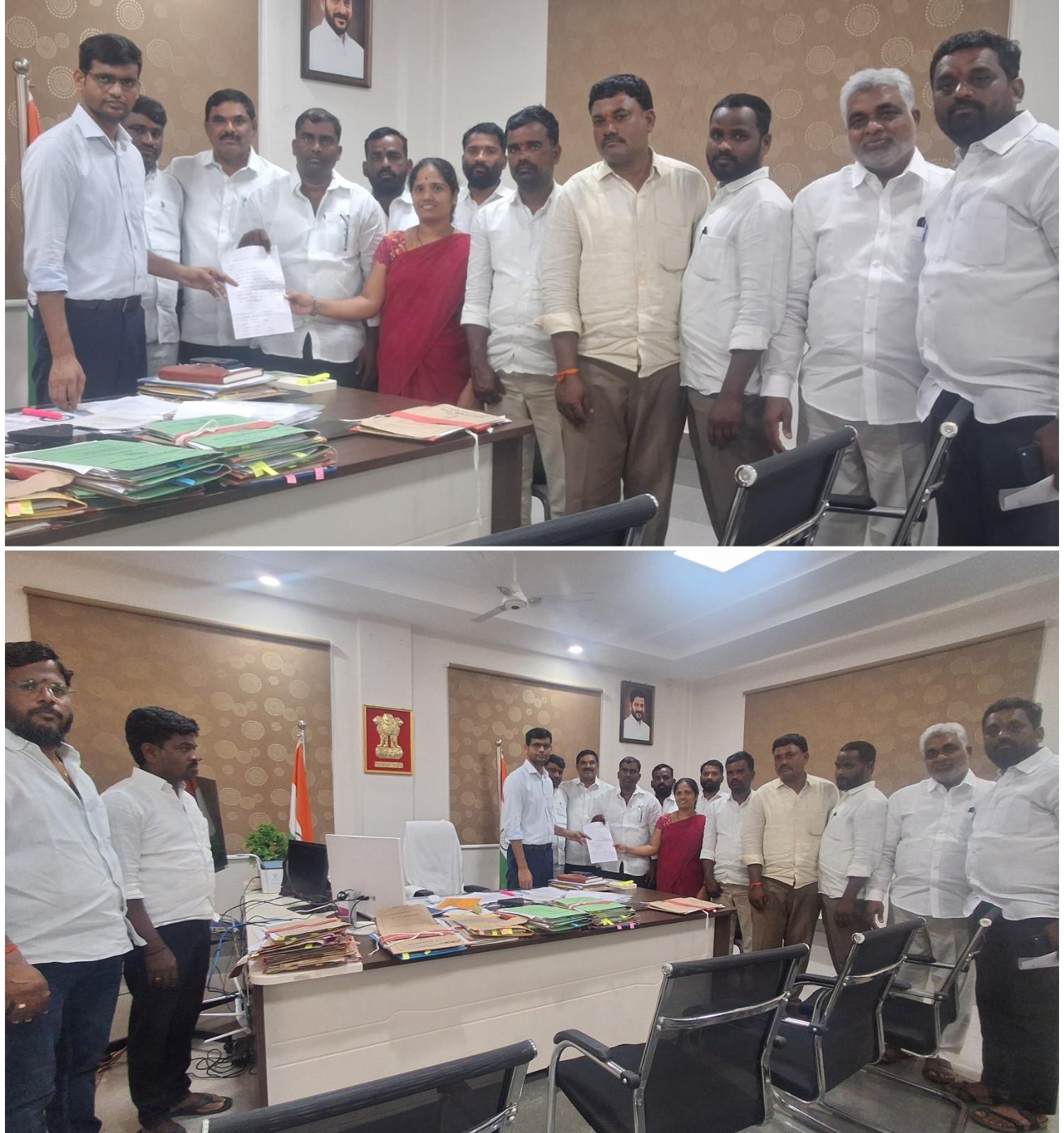 ఎన్ ఆర్ జి ఎస్ నిధులు విడుదల చేయాలని కలెక్టర్కు వినతి పత్రం అందజేసిన బి ఆర్ ఎస్ పార్టీ సర్పంచులు