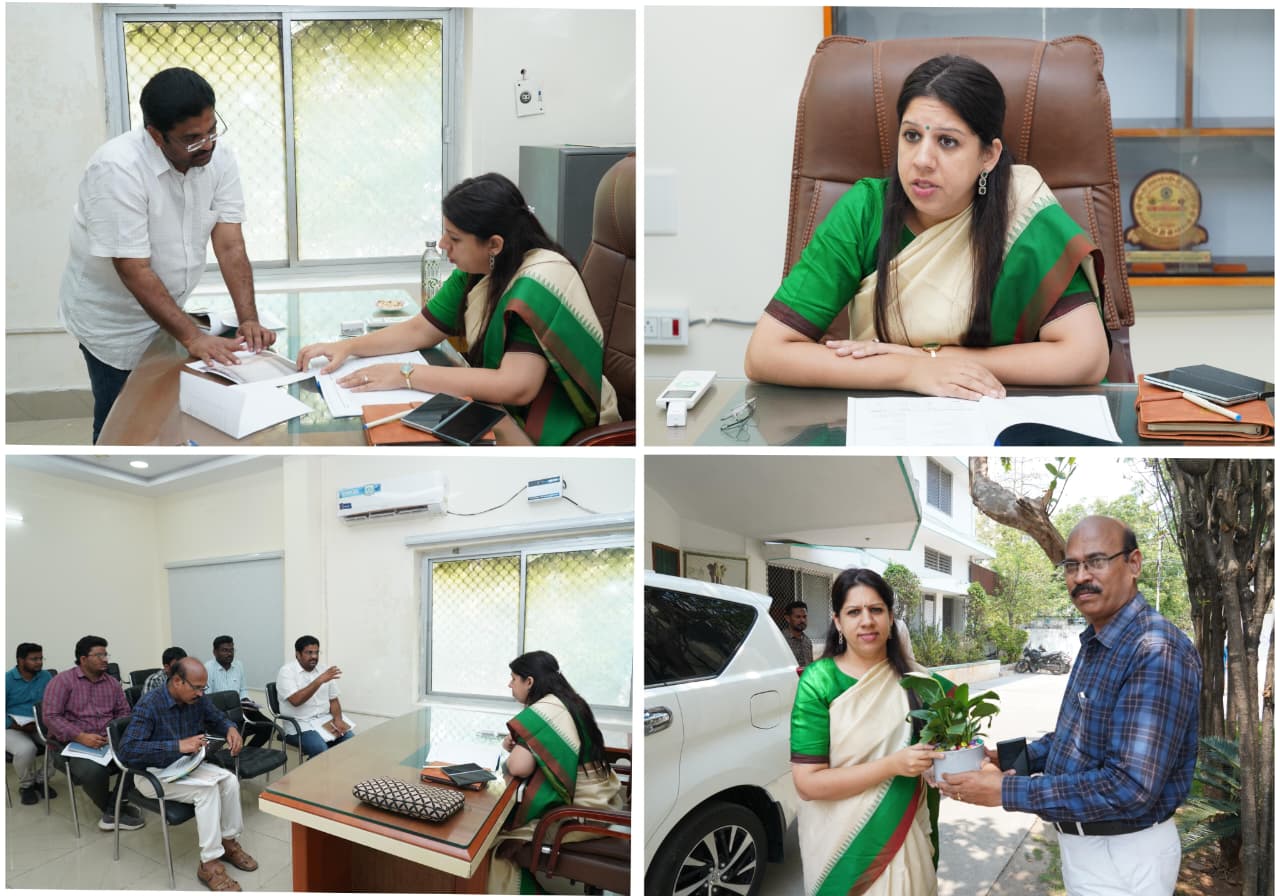 చిలకలూరిపేట పురపాలక సంఘం లోని శాఖల వారిగా అధికారులతో సమీక్ష సమావేశం నిర్వహించిన జిల్లా కలెక్టర్ కృతిక శుక్లా