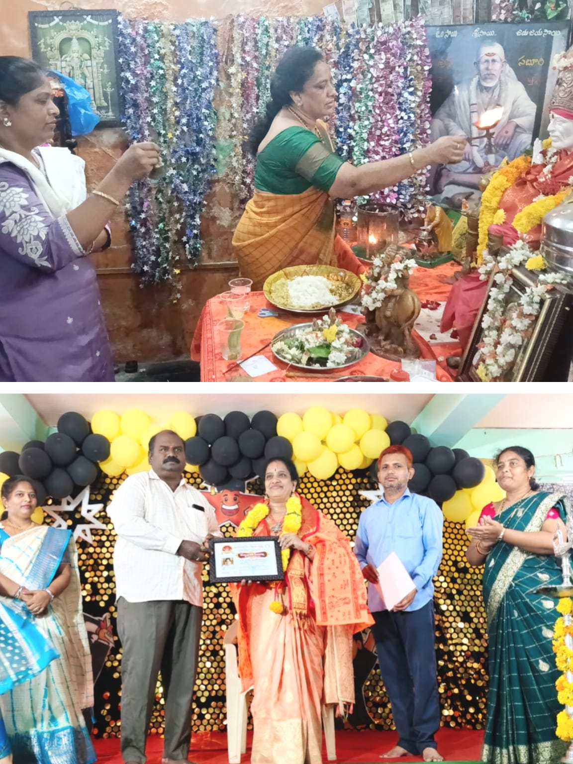 దత్త సాయి సన్నిధిలో ప్రత్యేక పూజలు నిర్వహించిన చైతన్య టెక్నో స్కూల్ ప్రిన్సిపల్ మండల కృష్ణవేణి కు