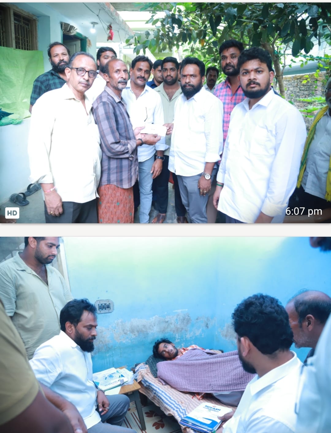 రోడ్డు ప్రమాద బాధిత యువకుడికి మంత్రి వాసంశెట్టి సుభాష్ అండ