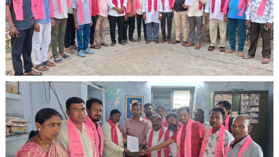 నందికొండ మున్సిపాలిటీ ప్రజలు ఎదుర్కొంటున్న త్రాగునీటి సమస్యలపై వాటర్ సప్లై ఏఈ కి బిఆర్ఎస్ పార్టీ నాయకుల వినతిపత్రం