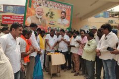 ముమ్మిడివరం నియోజకవర్గంలో ఘనంగా ప్రధాని మోదీ 75వ జన్మదిన వేడుకలు_