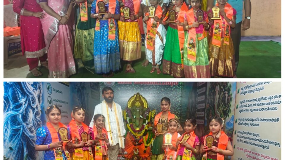 చిన్నారుల భరతనాట్య ప్రదర్శనకు ఘన సత్కారం