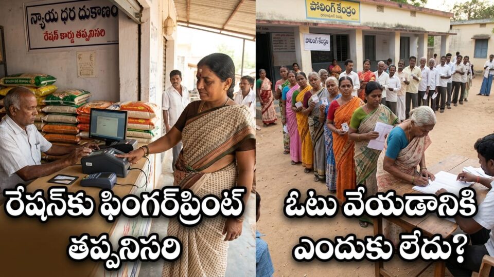 రేషన్‌కు ఫింగర్‌ప్రింట్‌.. ఓటుకు ఎందుకు కాదు