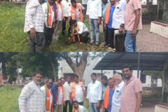 మోదీ జన్మదినోత్సవం సందర్భంగా మొక్కలు నాటిన బీజేపి నాయకులు