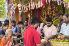గంగమిట్ట లో వెలసిన వరసిద్ధి వినాయక స్వామి మండపం నందు అన్నదాన కార్యక్రమం