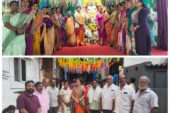 వినాయక మండపాల వద్ద మాజీ కార్పొరేటర్ మాధవరం రోజా దేవి రంగారావు ప్రత్యేక పూజలు