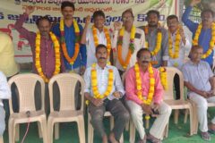 ఇండ్ల స్థలాల కొరకు రిలే నిరాహార దీక్ష చేస్తున్న మీడియా మిత్రులకు సంఘీభావం తెలిపిన సాగర్ టి.యు.డబ్ల్యు.జె.(ఐజేయు) నాయకులు
