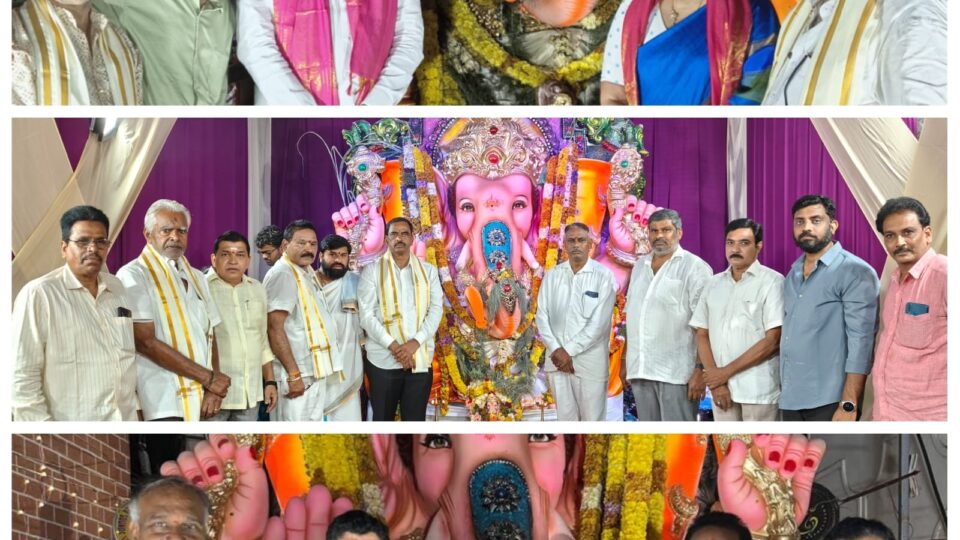 గణనాథుని నిమజ్జన ఊరేగింపు ప్రారంభించిన రోజా దేవి రంగారావు