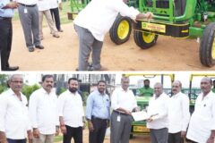 చెత్త సేకరణకు లారస్ ల్యాబ్స్ అందించిన ట్రాక్టర్లను ప్రారంభించిన ఎమ్మెల్యే విజయ్ కుమార్