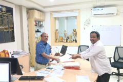 రైల్వేపరంగా నందలూరు అభివృద్ధి పథంలో ఉండాలని గుంటకల్లుడివిజన్ లో ఉన్నతాధి కారులను కలిసిన రాచూరి మురళి