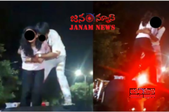 పోలీస్ జీపు పైకి ఎక్కి పిచ్చి వేషాలు వేసిన  జంట .. ఆ తర్వాతా (వీడియో చుడండి)