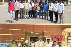 నాగార్జునసాగర్ ఐజేయు జర్నలిస్టుల నిరసనఅంబేద్కర్ విగ్రహానికి వినతిపత్రం
