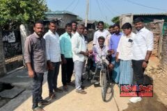 వికలాంగులకు అండగా ప్రజా ప్రభుత్వం ఉపసర్పంచ్ కుమారస్వామి