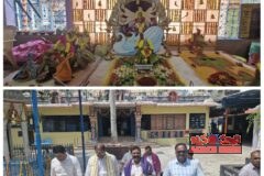 కూకట్‌పల్లి ద్వాదశ జ్యోతిర్లింగ భువనేశ్వరి దేవాలయంలో అమ్మవారిని దర్శించుకొని ప్రత్యేక పూజలు చేసిన బండి రమేష్