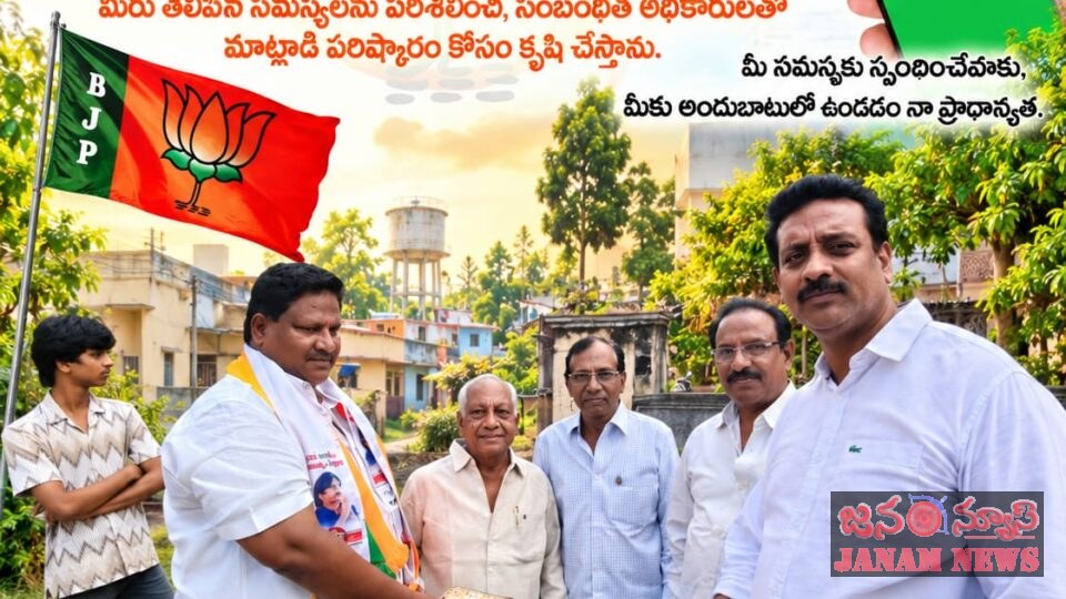 28 వ వార్డులో బీజేపీ అభ్యర్థి మోకా ప్రచార జోరుకు ఓటర్లు బ్రహ్మరథం